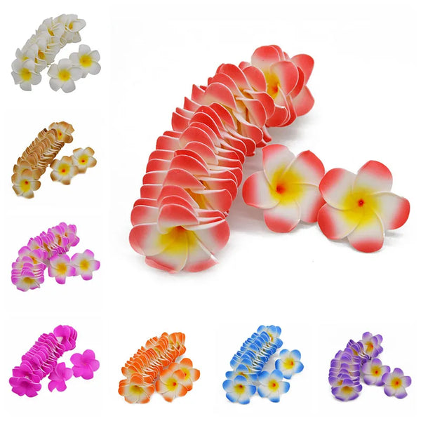 Frangipani Foam Artificial Flower DIY Wreath Headdress Flowers