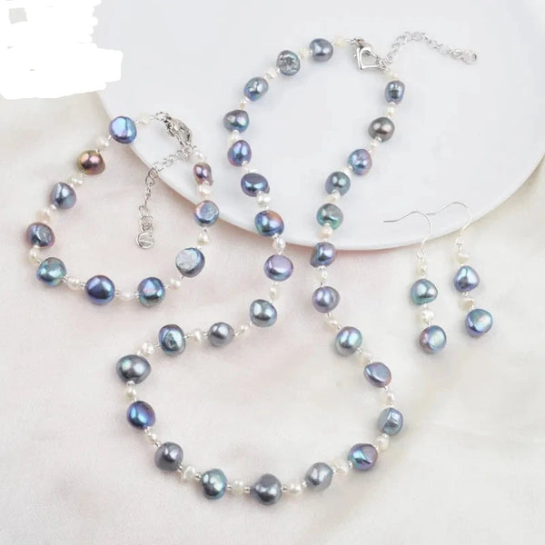 Baroque pearl Jewelry Set