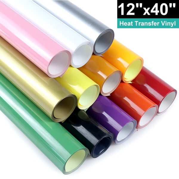 roll 30.5cmx20/25/100cm Pu Heat Transfer Vinyl for cut Pattern T-shirt Iron On HTV Printing