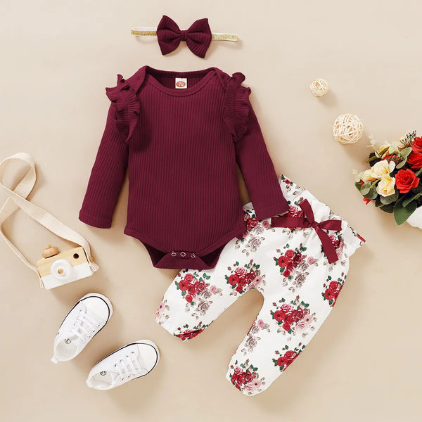 Baby Girls 3Pcs Casual Outfits