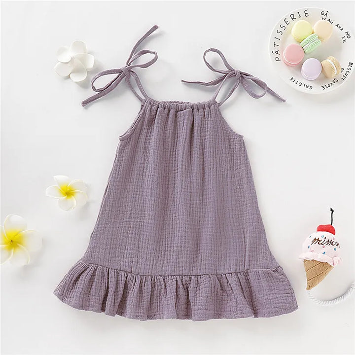 1-5 Years Old Kid  Cotton Slip Dress