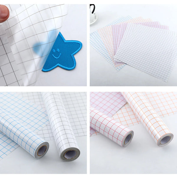 Transfer Paper Printing Grid Sticker Clear Adhesive Tape Roll