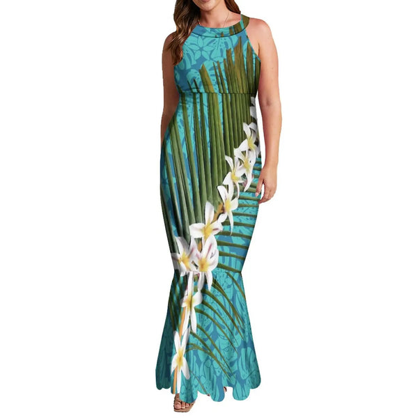 Elegant Sleeveless Halter Mermaid Dresses