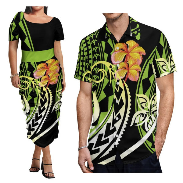 Polynesian Tribal Couple Suit