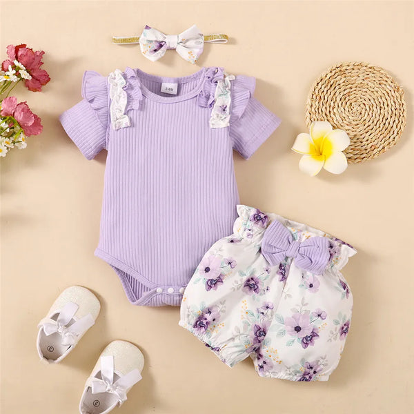 Baby Girl Summer 3PCS Outfit