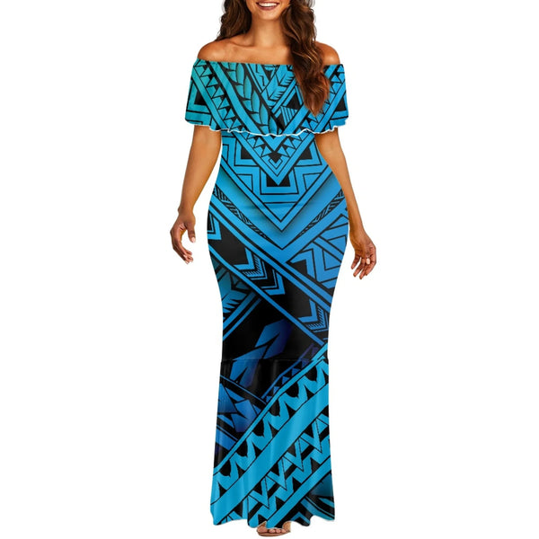 Tribal Women's Short Sleeve Fishtail Dress