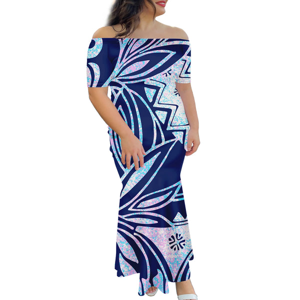 Off Shoulder Dress Polynesian Samoan Pia