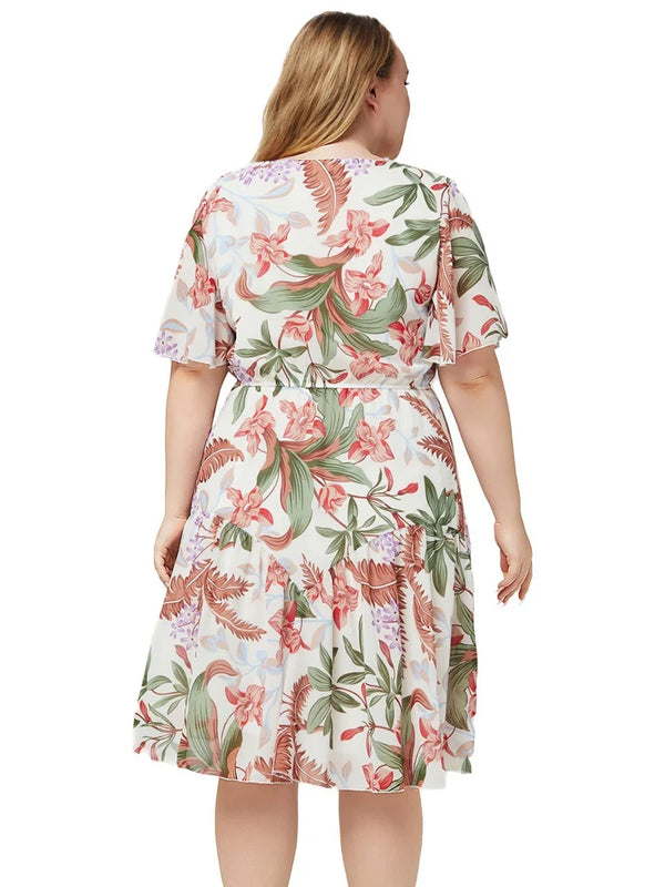 Plus Size Swing Midi Dress