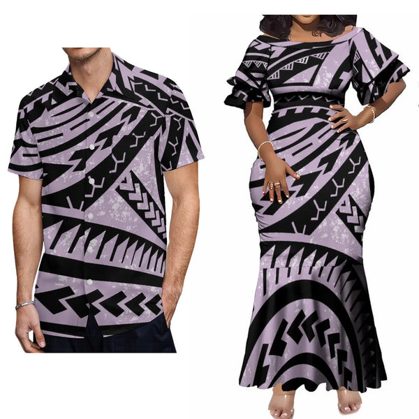 Fishtail Dress matching men's shirts wear