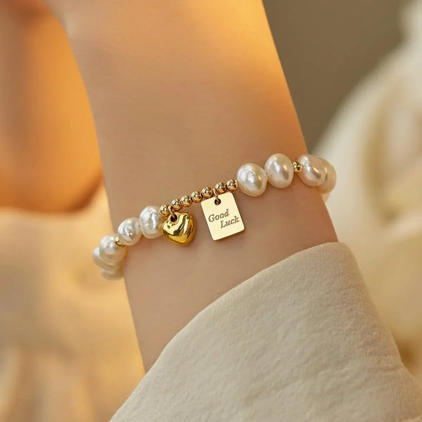 Lucky Love Baroque Freshwater Pearl Bracelet