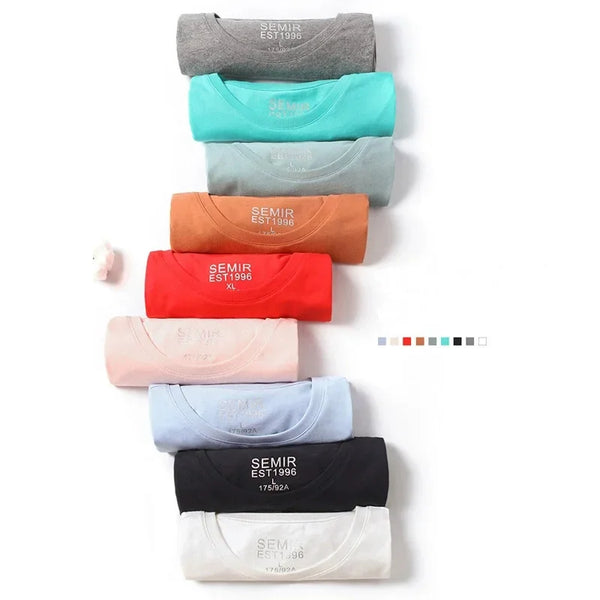 Simple Plain Stretch Men's T-Shirts