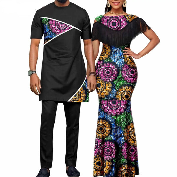 African Matching Couple Outfits for Party