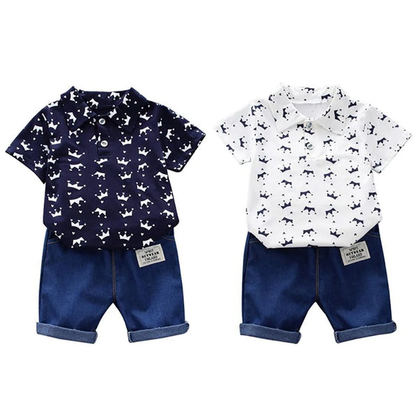 2Pcs Children Clothing for Boy Outing Fashion Suit